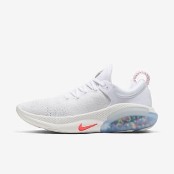 Nike Joyride Run FlyKnit - Női Futócipő - Fehér/Platina/Világos Piros/Narancssárga